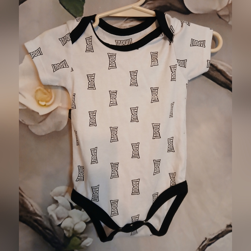 Tapout Black and White Kids One Piece